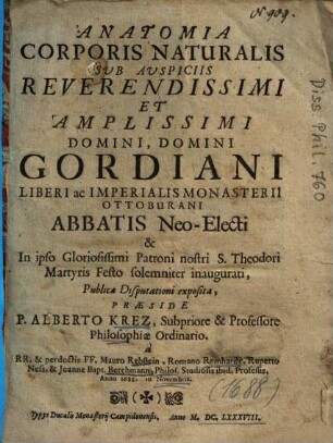 Anatomia Corporis Naturalis