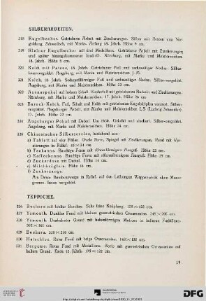 Teppiche (Nr. 326-342)