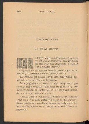 Capítulo XXXV - Un diálogo nocturno