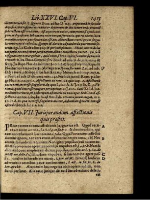 Cap. VII. Jurisjurandum affectionis quis praestet
