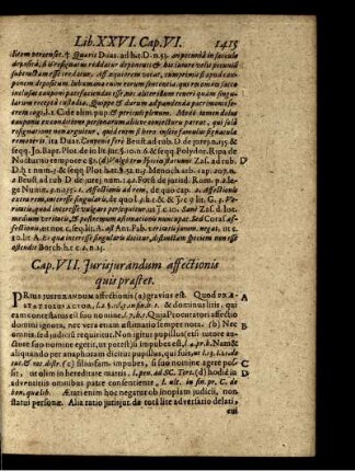 Cap. VII. Jurisjurandum affectionis quis praestet