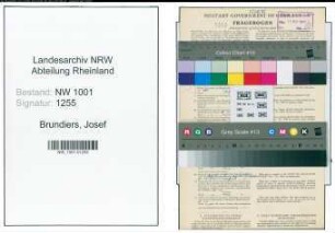 Entnazifizierung Josef Brundiers, geb. 04.02.1902 (Beamter)