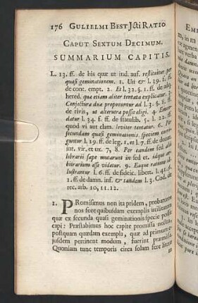 Caput Sextum Decimum. - Vigesimum.