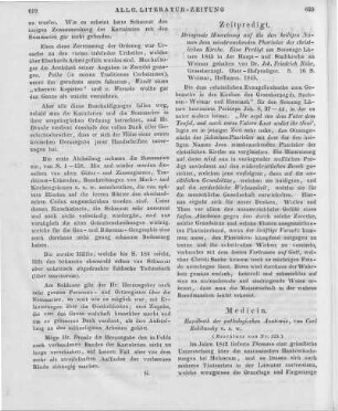 Rokitansky, C.: Handbuch der pathologischen Anatomie. Bd. 2. Wien: Braumüller & Seidel 1842 (Beschluss von Nr. 225)
