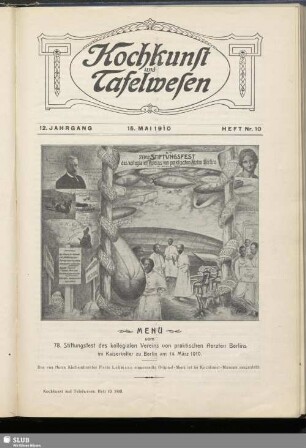 Heft Nr. 10, 15. Mai 1910