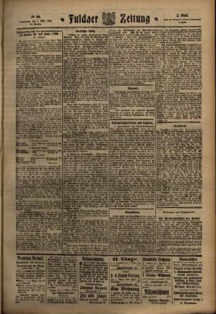 Zweite Ausgabe vom Donnerstag, den 03. März 1910.