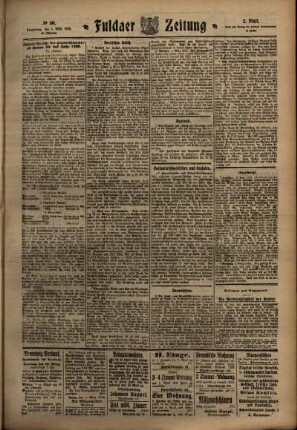 Zweite Ausgabe vom Donnerstag, den 03. März 1910.