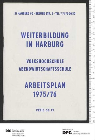 Programm Jahr 1975/1976
