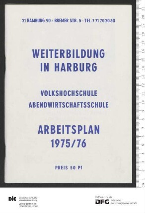 Programm Jahr 1975/1976