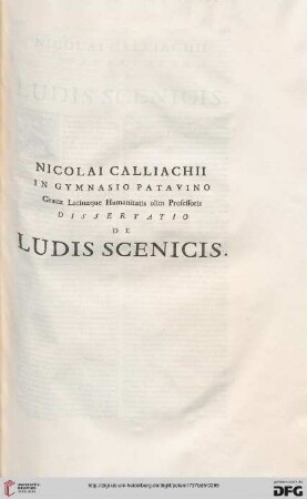 De ludis scenicis
