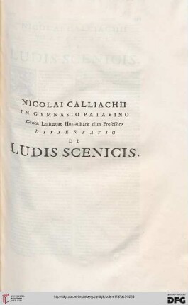 De ludis scenicis