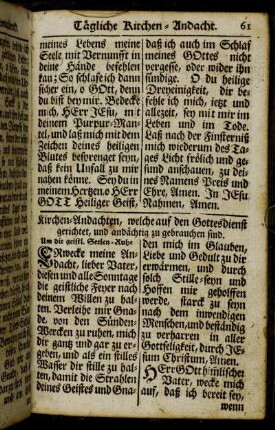 Kirchen-Andachten, welche auf den Gottesdienst gerichtet ... sind