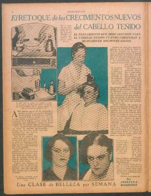 El retoque de los crecimientos nuevos del cabello tenido : Una clase de belleza por semana