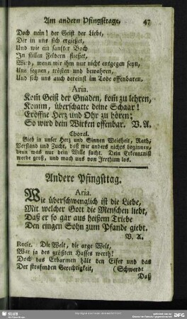 Andere Pfingsttag