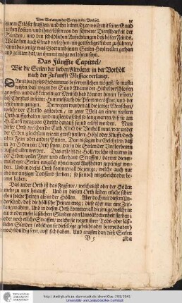 Das fünffte Capittel
