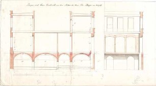 Reiffenstuel, Michael; München, Karlsplatz; Haus Meyer - Querschnitt, Längsschnitt