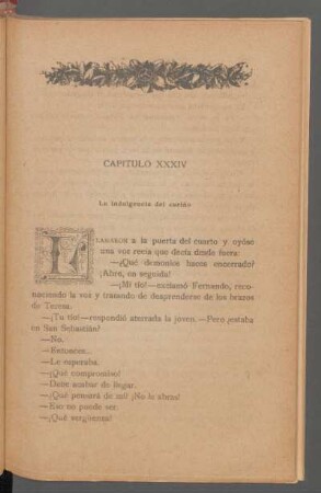 Capítulo XXXIV - La indulgencia del cariño