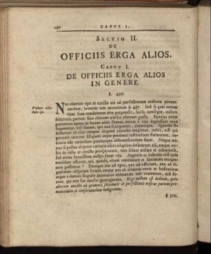 Sectio II. De Officiis Erga Alios