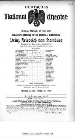 Prinz Friedrich von Homburg