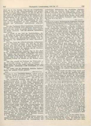 318-319 [Rezension] Fendt, Leonhard, Die Stellung der Praktischen Theologie im System der Theologischen Wissenschaft