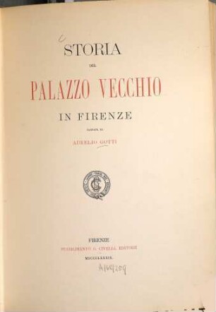 Storia del Palazzo Vecchio in Firenze