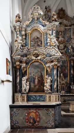 Seitenaltar mit Heiliger Familie