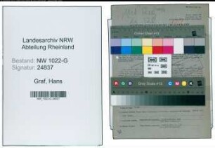 Entnazifizierung Hans Graf , geb. 28.04.1901 (Stadtsekretaer)