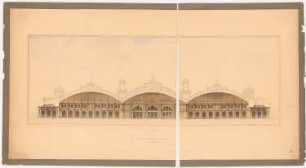 Hauptbahnhof, Frankfurt/Main: Empfangsgebäude: Rückansicht