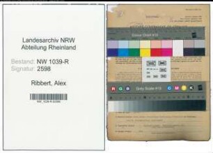 Entnazifizierung Alex Ribbert , geb. 22.07.1915 (Chemiewerksarbeiter)