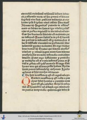 De quarto novissimorum quod est regnum celorum