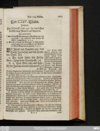 Der CXIV. Psalm.