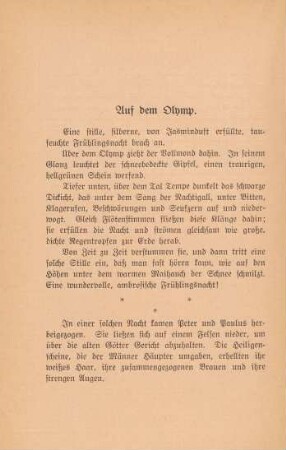 Auf dem Olymp.