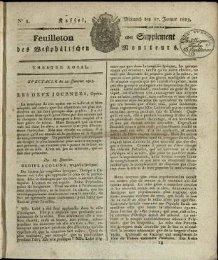 No. 8, Mittwoch den 27. Januar 1813
