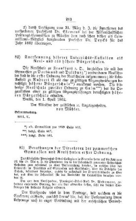 Berathung der Directoren der pommerschen Gymnasien und Realschulen erster Ordnung : [III. Gymnasien und Realschulen]