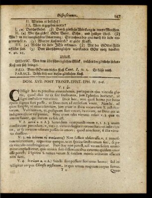 Dom. XVII. Post Trinit. Epist. Eph. IV. 1-6.