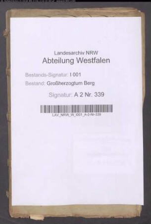 Verlegung der Kirchhöfe zu Unna außerhalb der Stadt