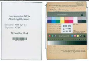 Entnazifizierung Kurt Schuettler , geb. 28.08.1909 (Elektriker)