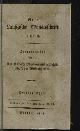1808,7/12: Neue lausizische Monatsschrift