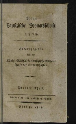 1808,7/12: Neue lausizische Monatsschrift