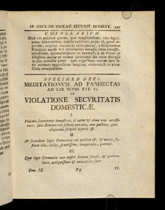 297-302, Spec. 591. De Violatione securitatis domesticae