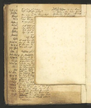 Einband und ein handschriftliches Inhaltsverzeichnis