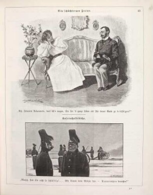 "Ein schüchterner Freier" "Kasernhofblüthe"