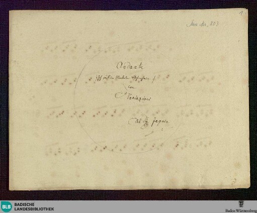 Variations - Don Mus.Ms. 803 : cemb; F