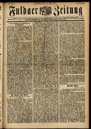 Ausgabe vom Dienstag, den 14. Juli 1891.