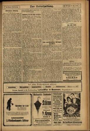 Zweite Ausgabe vom Freitag, den 19. Dezember 1924.