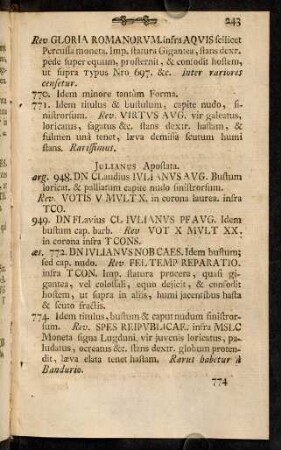 243-254, Julianus Apostata. - Iréne.