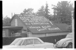 Kleinbildnegativ: Proteste von "Friedland III", Buckow, 1977