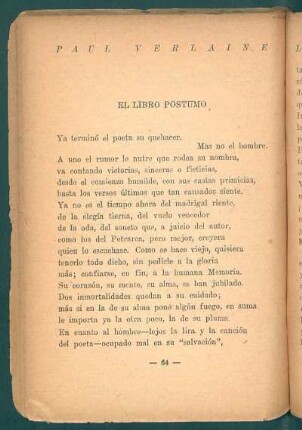 El libro póstumo