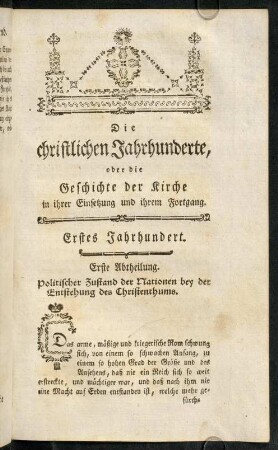 107-116, Erste - Zweyte Abtheilung.