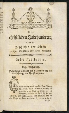 107-116, Erste - Zweyte Abtheilung.